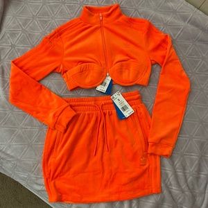 Jeremy scott adidas top and skirt